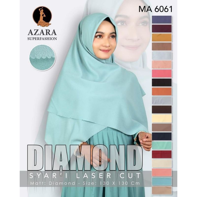 Hijab Segi Empat SYAR'I LC DIAMOND 130X130 ORI BY AZARA