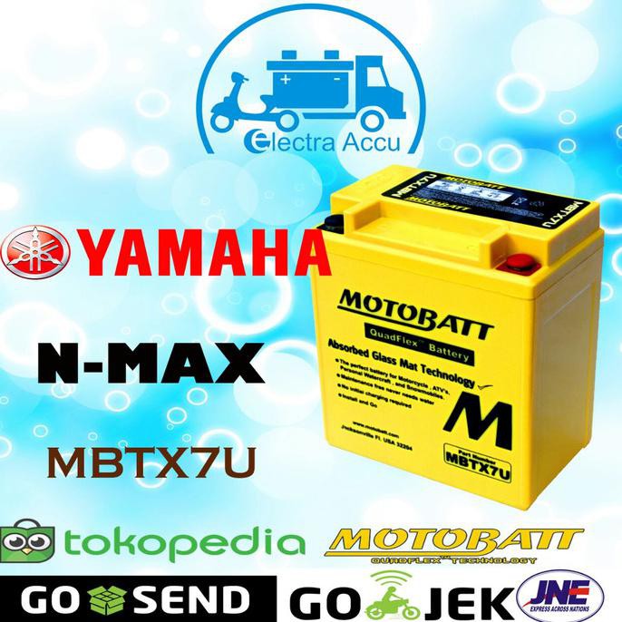 Jual Aki Motor Yamaha Nmax Motobatt Mbtx7U Aki Kering | Shopee Indonesia