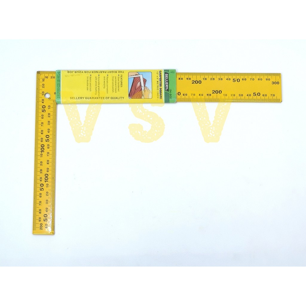 SELLERY Penggaris iku 20x30 cm Siku tukang sellery Carpenter square