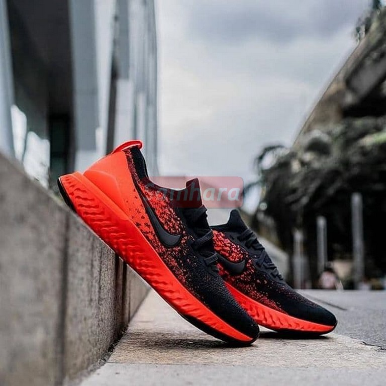 Samhara Shop Nike Epic React Flyknit 2 Volcano Black Red - SHR0120