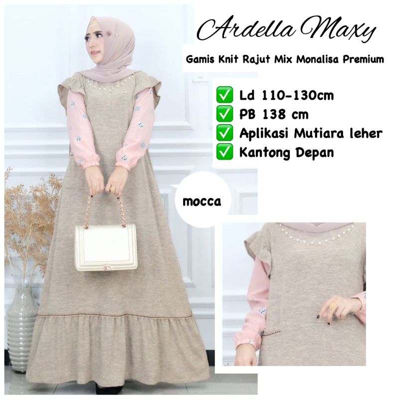 Ardella Maxy - Gamis Knit Rajut Premium / 272-6103