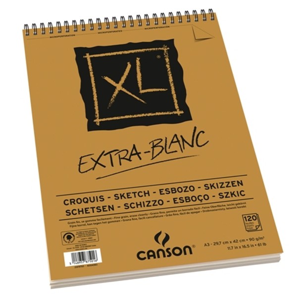 Canson XL Sketch 'Extra-Blanc' A3