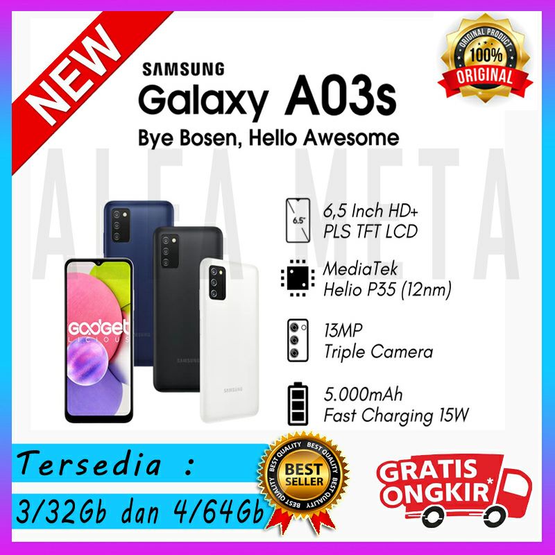 Samsung Galaxy A03s 4/64Gb | Garansi Resmi