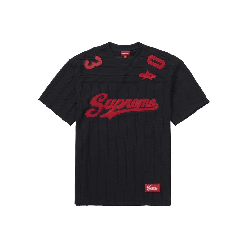 Supreme Mesh Stripe Footbal Jersey
