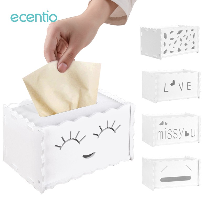 

Ecentio Kotak Tisu Berukir Berongga / Wooden Tissue Box/Kotak Tissue /Tempat Tisu