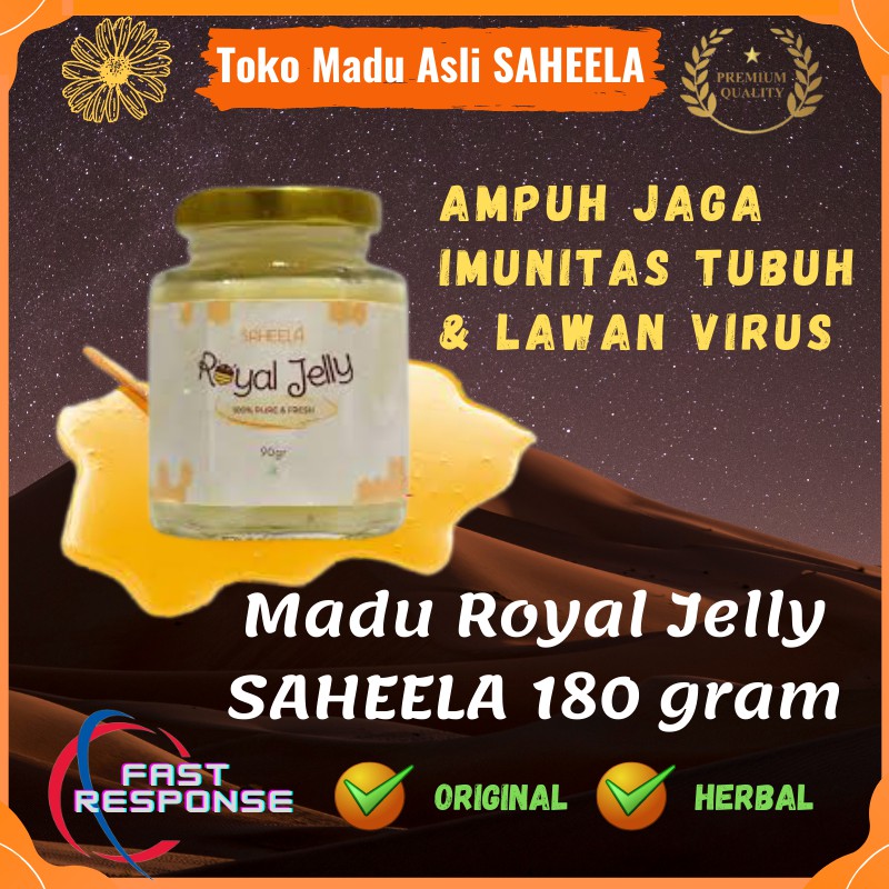 

Madu Sehat Kuat Segar Murni Royal Jelly Saheela 180 gram