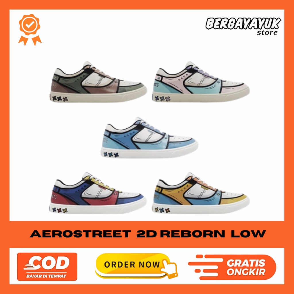 Sepatu Aerostreet 2D Reborn Low - BNIB (Original)