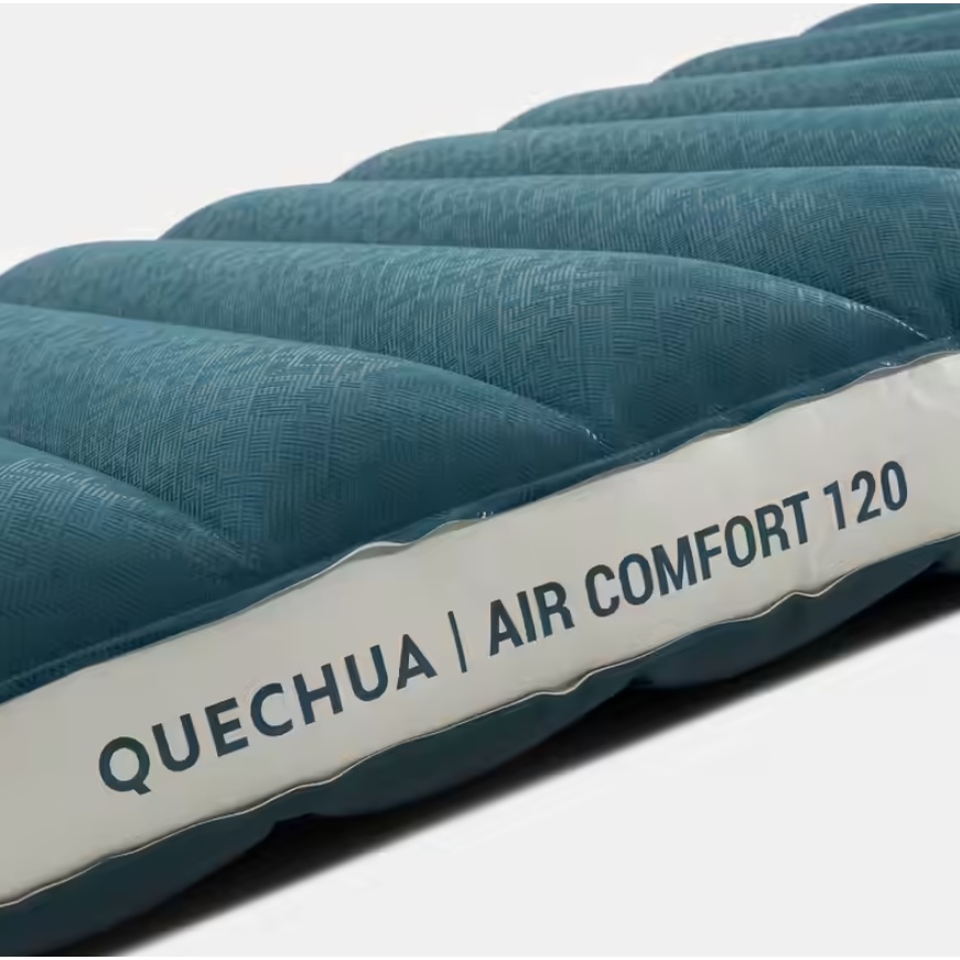 QUECHUA Air Comfort Matras Inflatable Camping Kasur Angin Berkemah 120 Cm Untuk 2 Orang