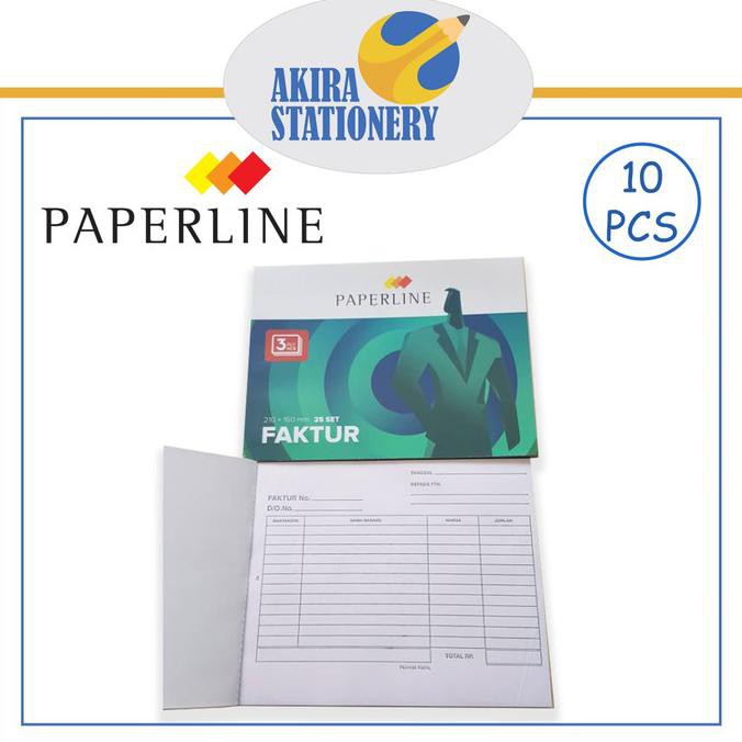 

[[BISA COD]] BUKU NOTA FAKTUR PAPERLINE 3 PLY / 3 RANGKAP (12 PCS)