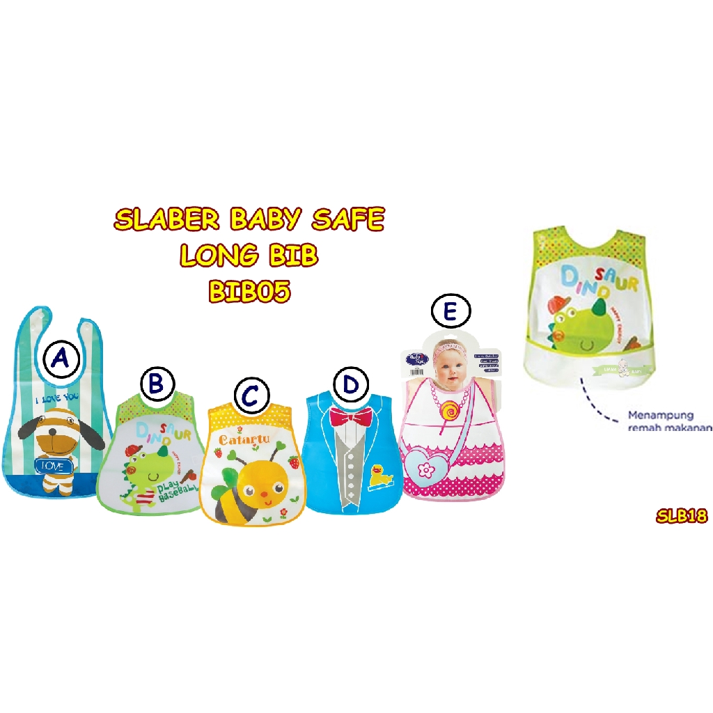 SLB18 SLABER BAYI BABY SAFE LONG BIB BIB05