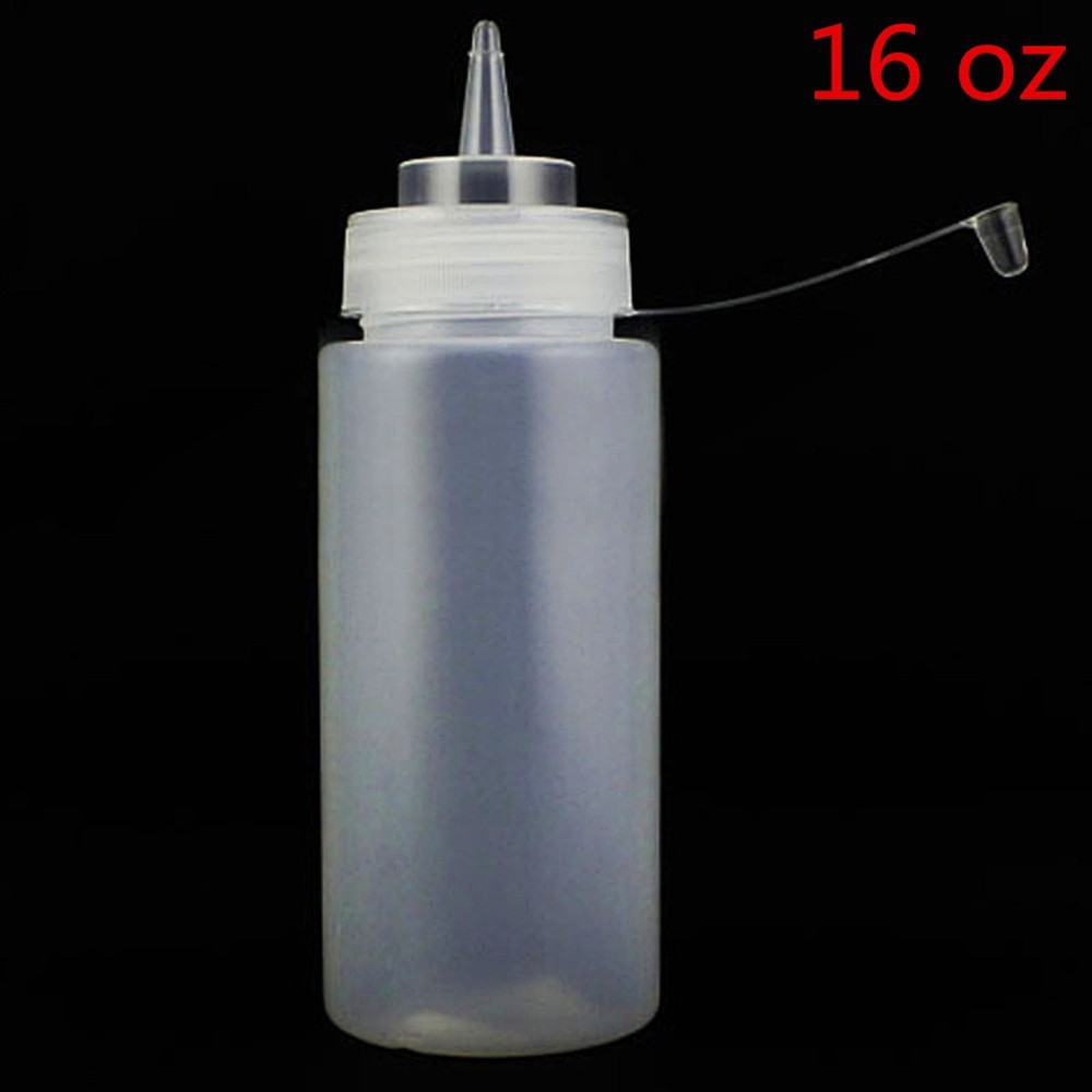 [COD / YANKUN] 8-24oz transparan plastik squeezed botol bumbu dispenser saus ketchup