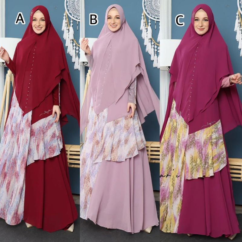 ♥️ DHEAAFIECCENA♥️READY STOCK SIAP KIRIM SAHNAZ SYARI PREMIUM/SAHNAZ SYARI BY RAYNA Shanaz syari sha