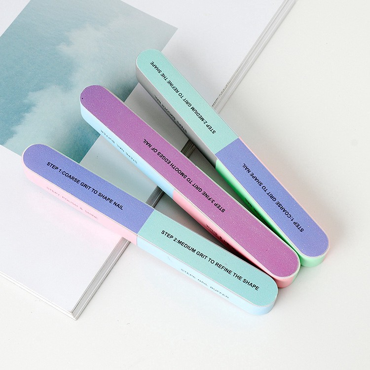 Nail Buffer 7 Steps Alat Penghalus Kuku Amplas Kikir Nail Art Manicure Pedicure Perawatan Pengkilap