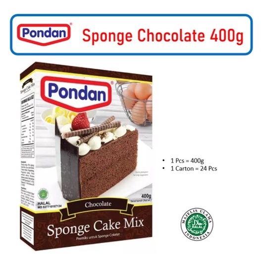 

Pondan Sponge Chocolate 400g