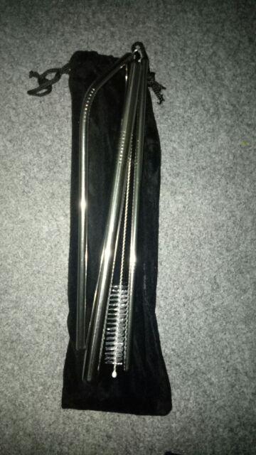 Hc A1-144 Sedotan Stainless Set 5 In 1 / Sedotan Minuman Stainless Lengkap Sedotan Set Steel Straw