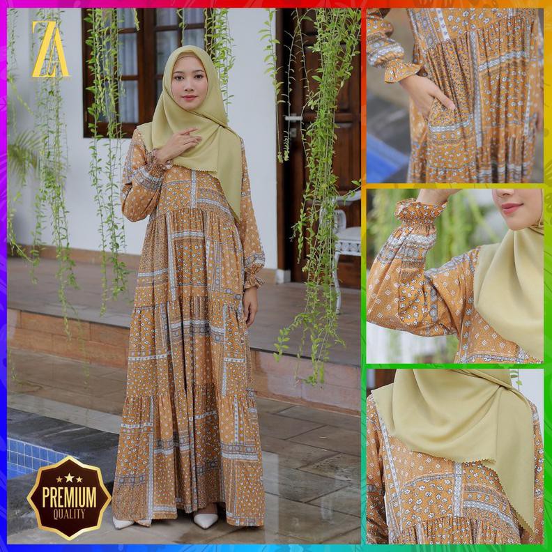 LOVELY DRESS HOMEDRESS DEVINA MUSTARD - HOMEDRESS GAMIS BUSUI FRIENDLY PREMIUM DRESS SIMPLE
