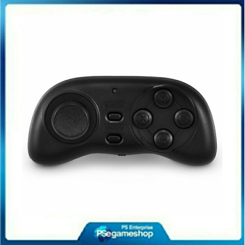 Portable and Compact Bluetooth Gamepad Controller Mini Gamepad Joystick Handle Remote Shutter(Black)