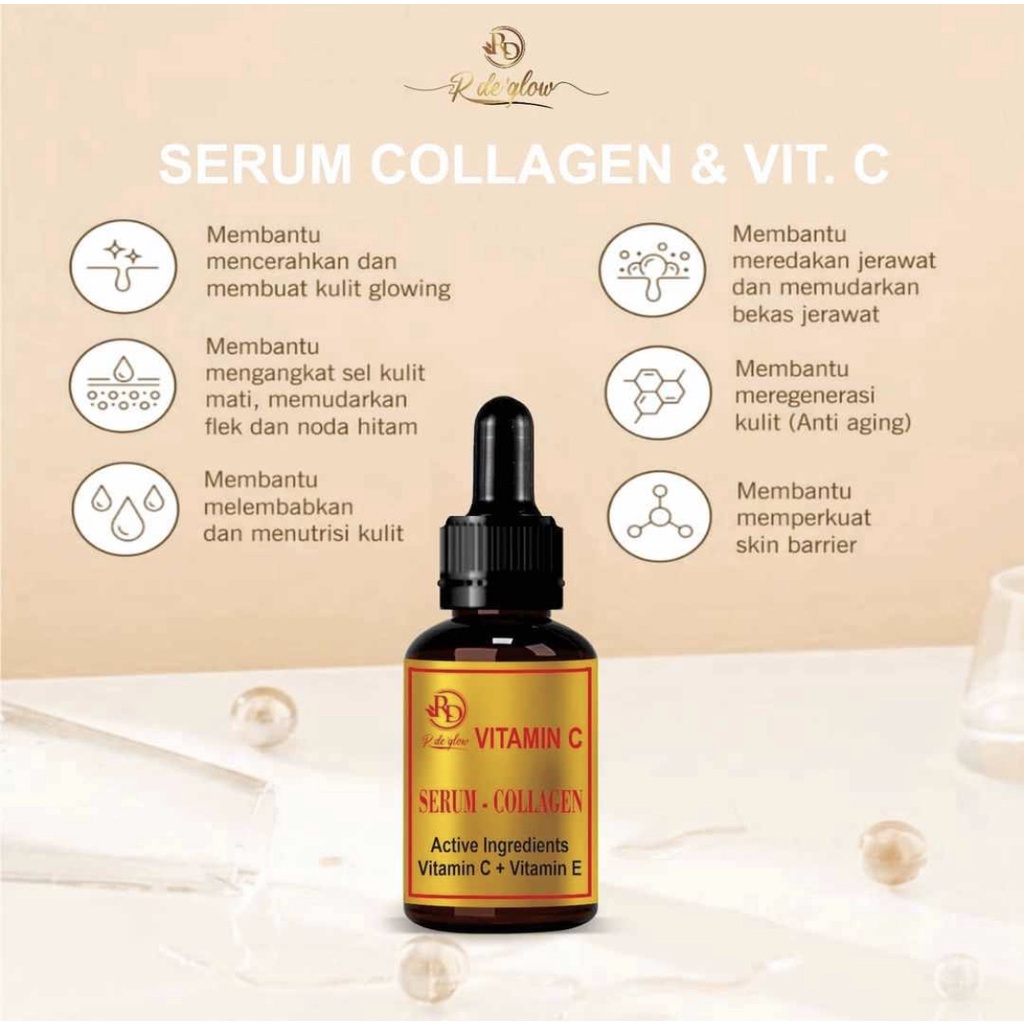 SERUM RD RDE GLOW RINNA GOLD COLLAGEN VITAMIN C