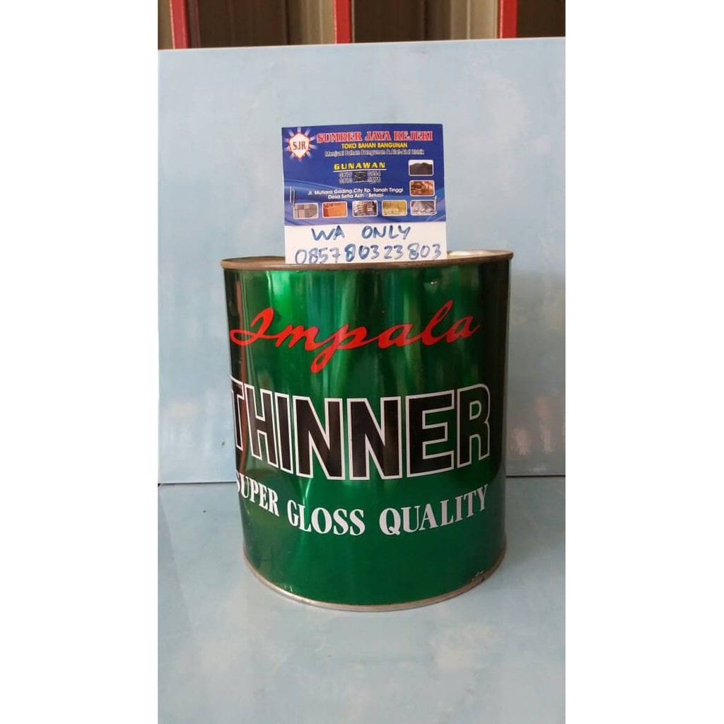 

Thinner IMPALA High Gloss Kaleng 5 liter / Thiner Pengencer Cat Minyak