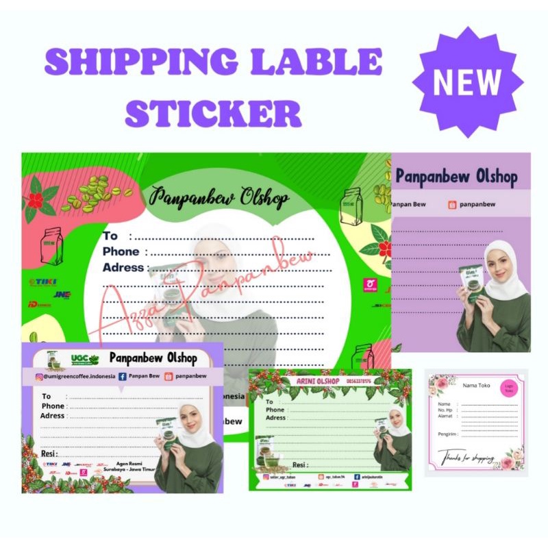 

LABEL PENGIRIMAN OLSHOP / CONTOH PENGIRIMAN LABEL OLSHOP