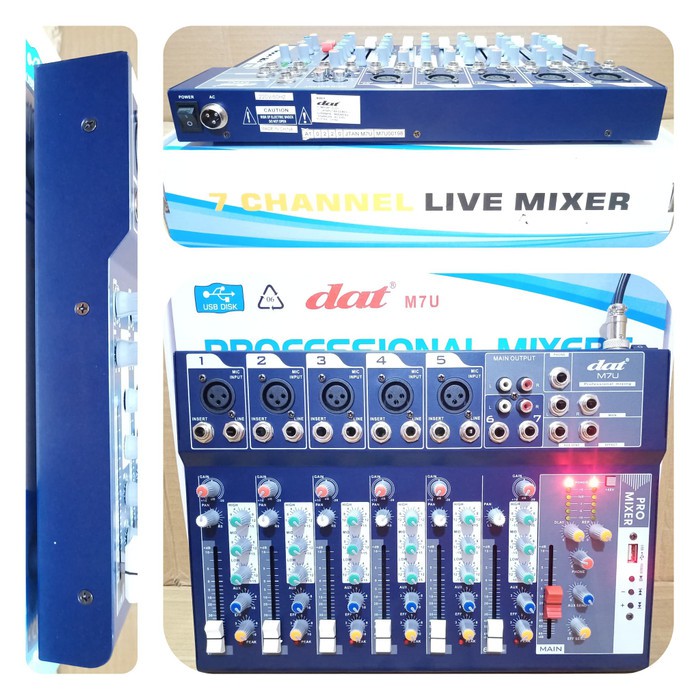 DAT M7U MIXER AUDIO 7 CHANNEL