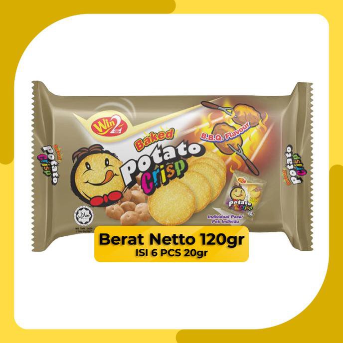 

Jual Snack Import | Win2 / Win Win Baked Potato Crisp Bbq Snack 120Gr | Ori