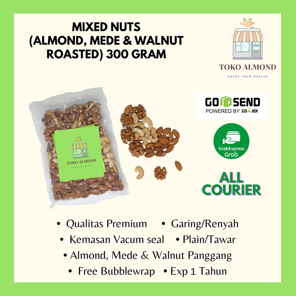 

Mixed Nuts Roasted (Panggang) 300gr