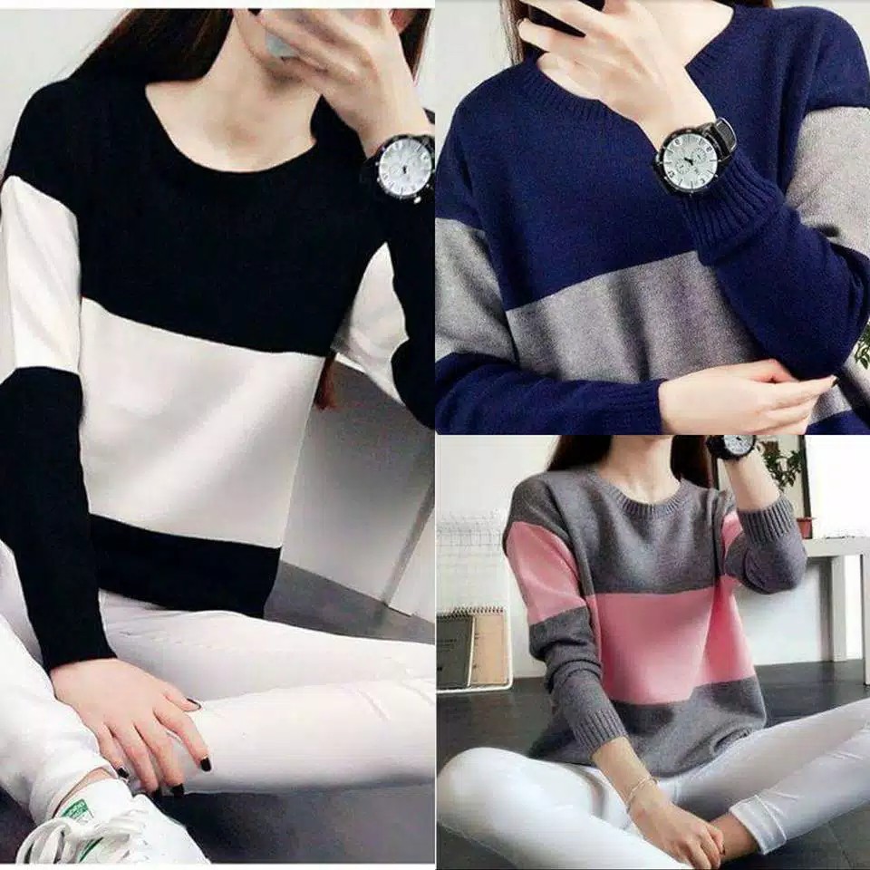 CANDY BLOUSE KNITT ATASAN RAJUT WANITA