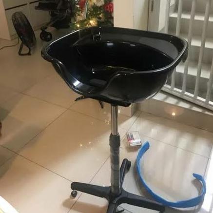 Washbak Keramas Portable/ Wasbak Tangkai/ Kursi Keramas Salon