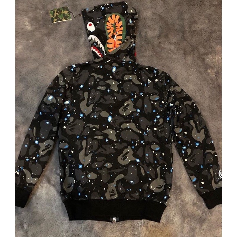 jaket bape glow in the dark