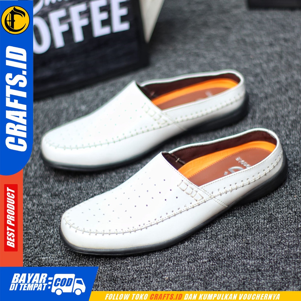 Crafts Gotenz - Sepatu Sandal Casual Bustong Kulit Asli Pria Original