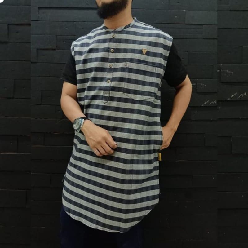 ROSAL Motif Premium - Rompi Sholat Kurta - Rompi Al Amwa - Rompi Pria - Perlengkapan Sholat Pria