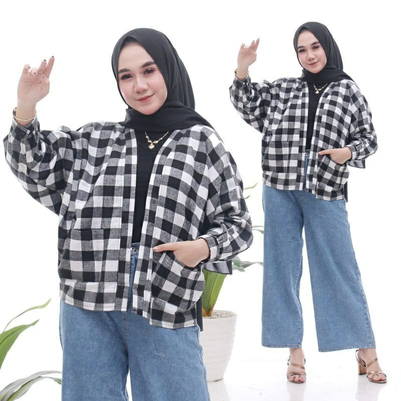 KEMEJA WANITA / CROP / KEMEJA OVERSIZE CROPTOP SHIRT / PLAIN CROP / HANIN CROP OUTER