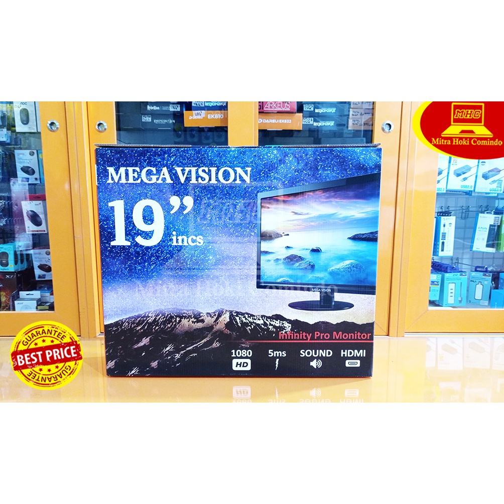 LED MONITOR 19" 19 INCH MVM2K-LED19A MEGAVISION