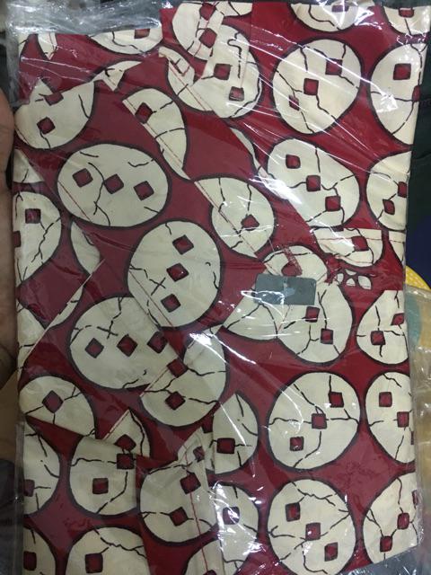 Kemeja 113ah# Kemeja Batik Laki Laki Ukuran Standard Dan Jumbo Edisi Imlek Warna Merah Katun Stretch