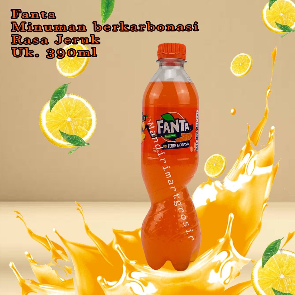 Minuman berkarbonasi rasa Jeruk *Fanta * Minuman * 390ml