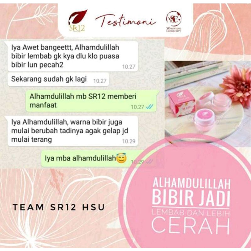 LIP CARE SR12 / PEMERAH BIBIR PERMANEN / LIP BALM / PELEMBAB BIBIR / PENCERAH BIBIR HITAM / LIP CARE BERKUALITAS / LIPCARE SR12 / PERAWATAN BIBIR / LIP CARE ORIGINAL / LIP CARE BPOM