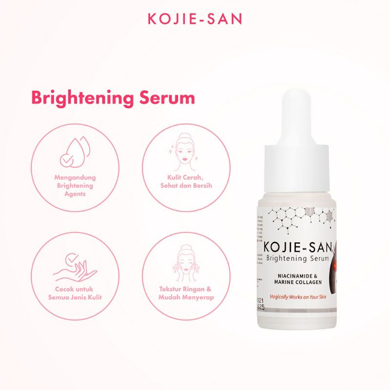 KOJIE SAN SERUM 𝗕𝗥𝗜𝗚𝗛𝗧𝗘𝗡𝗜𝗡𝗚 NIACINAMIDE &amp; MARINE COLLAGEN 25ML [𝗕𝗣𝗢𝗠]