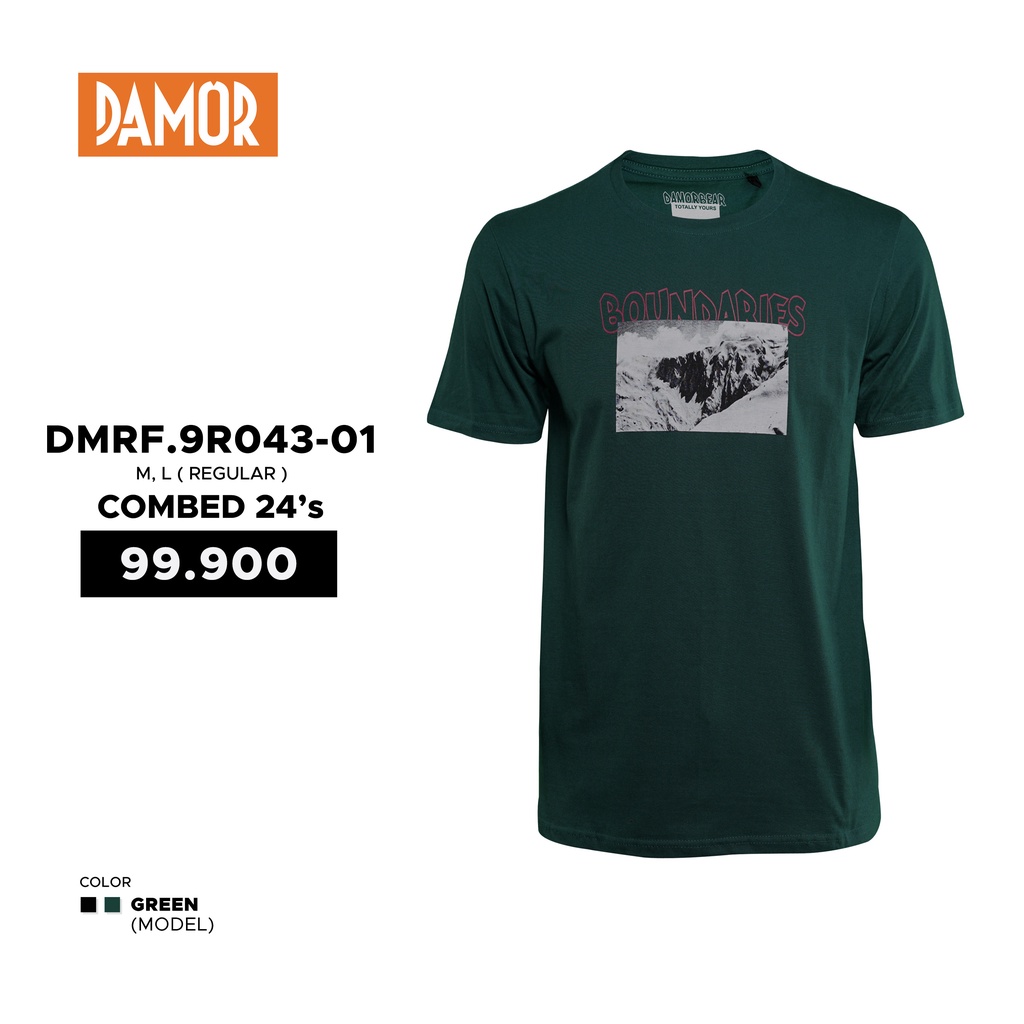 Kaos Original Damor/Kaos pria Original.DMRF.9R043-01IFHE FASHION