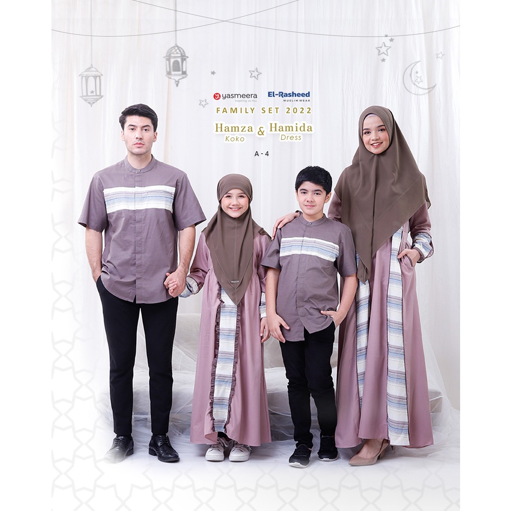 Gamis Dress Kids Wanita Couple Hamida By Yasmeera