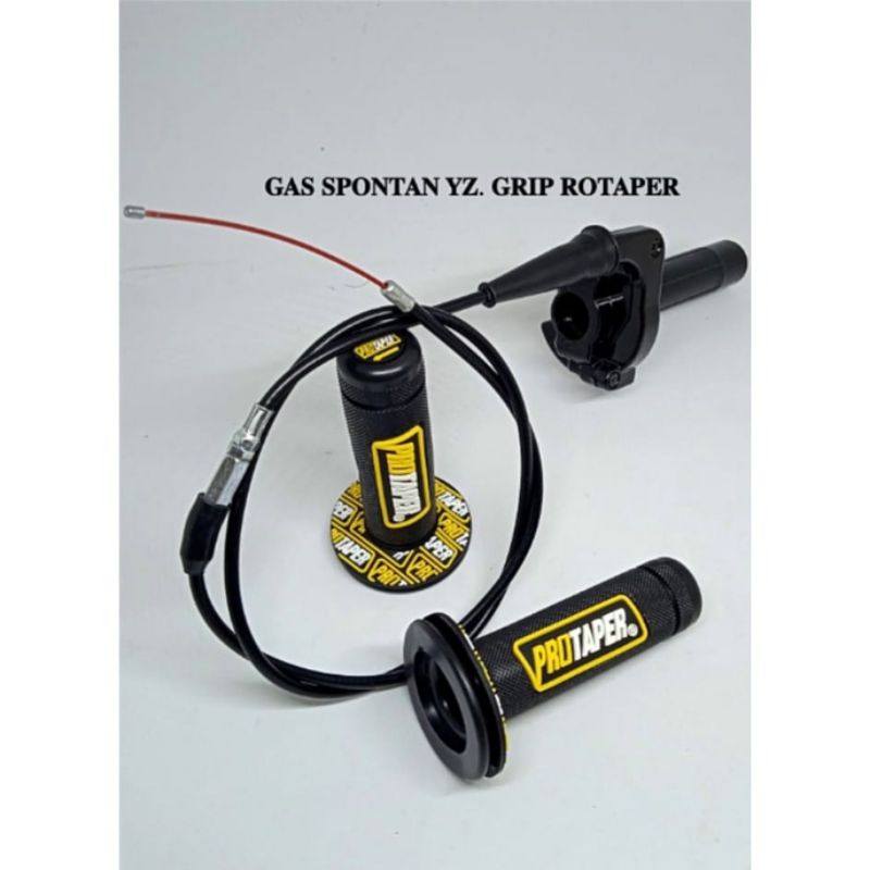 GAS SPONTAN YZ PLUS HANDGRIP PROTAPER NEW. UNIVERSAL MOTOR BEBEK VEGA JUPITER SATRIA KLX VORCE ONE DLL