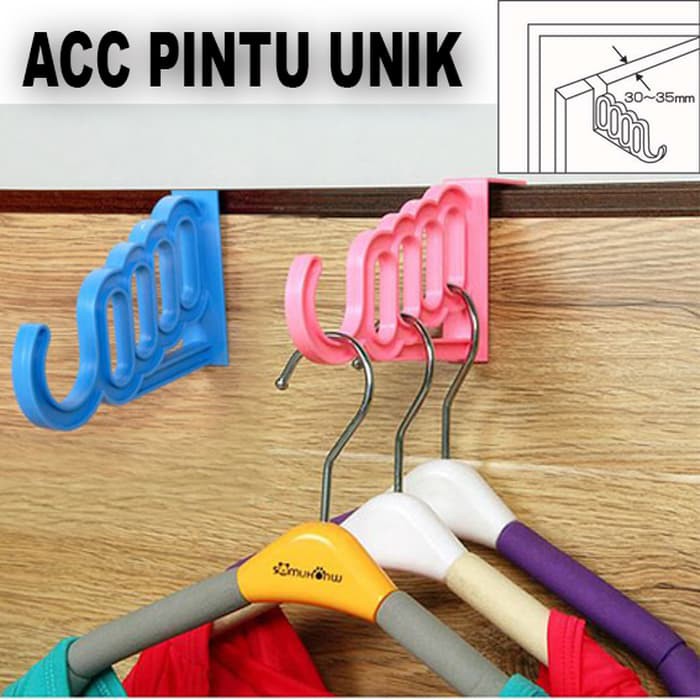 Gantungan Hanger Baju Tas Serbaguna Pintu Unik / Aksesoris Pintu Unik