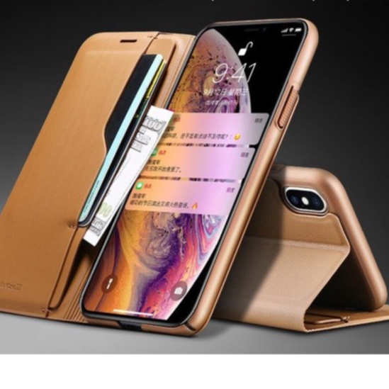 Case Slim Leadher Flip Cover X Level semi kulit for Iphone X/XS/XSMAX/XR/iPhone 6/6s/6 plus/7 plus/8