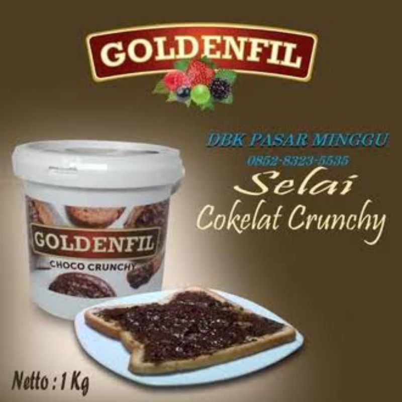 Selai Goldenfil Crunchy Kemasan 1Kg