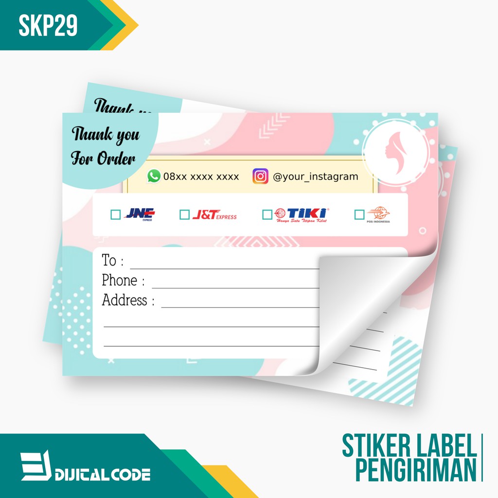 

SKP29 Stiker Label Pengiriman Paket Online Shop Olshop