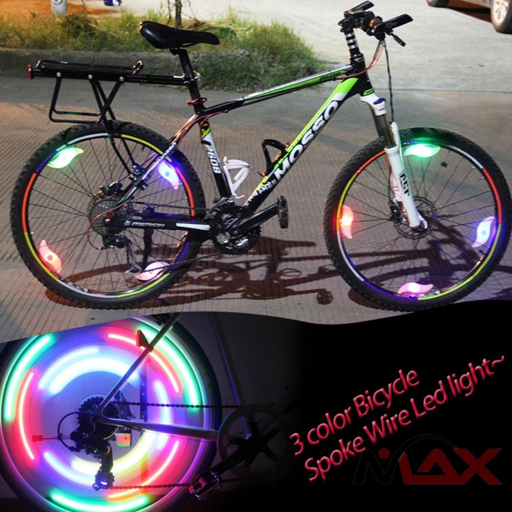 Lampu Ban Sepeda Colorful LED Bicycle Wheel Light 1PCS aksesoris sepeda elektrik MTB BMX universal