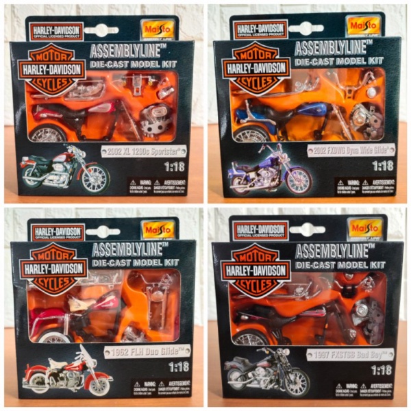 Unik Diecast Maisto Kit Harley Davidson 1/18 Murah