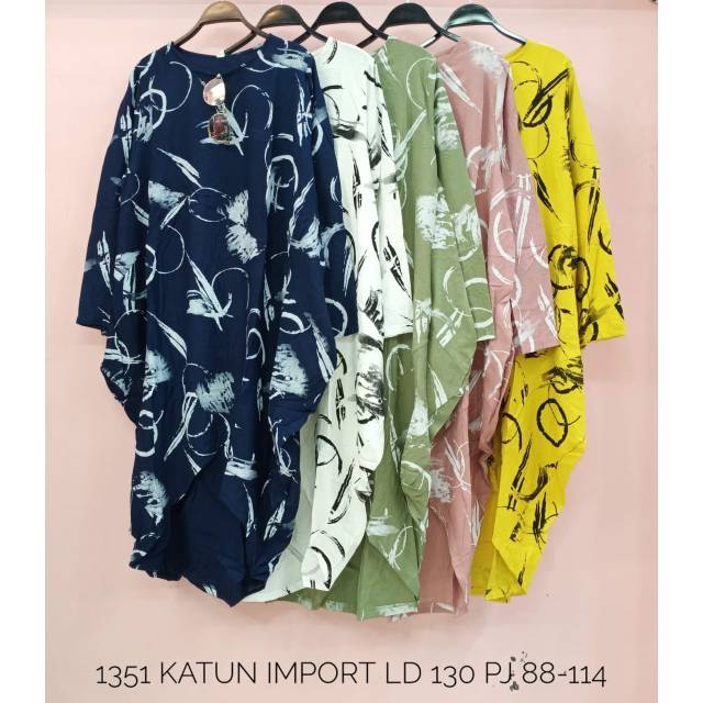 TUNIK MOTIF KATUN IMPORT TUNIK CANTIK