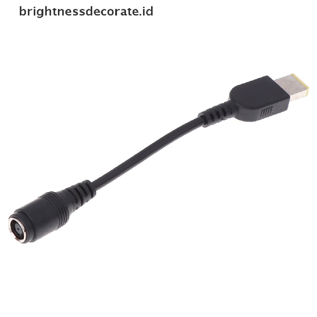 Kabel Adapter Converter Jack Bulat 7.9x5.5 Ke Square Plug End Untuk Lenovo Ibm