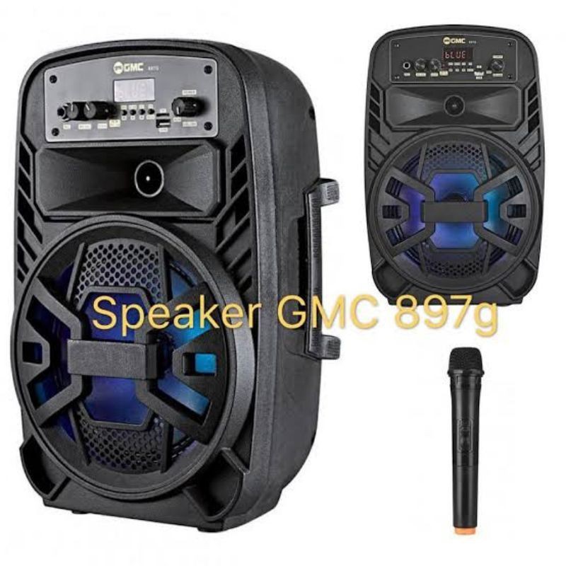 [SUSE] SPEAKER GMC 897 G PORTABLE SUARA NGEBAS AV INPUT SD CARD RADIO